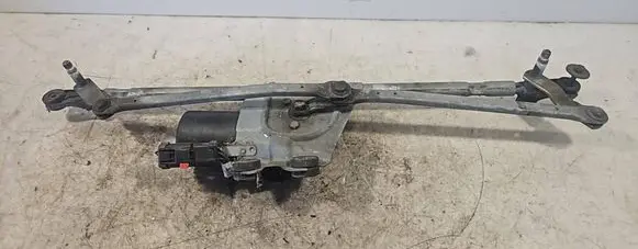 Front wiper linkage and motor