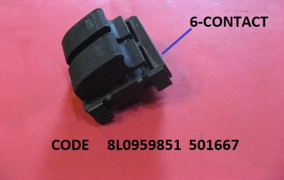 Audi A3 S3 8L Electric window control switch 8L0959851 501667