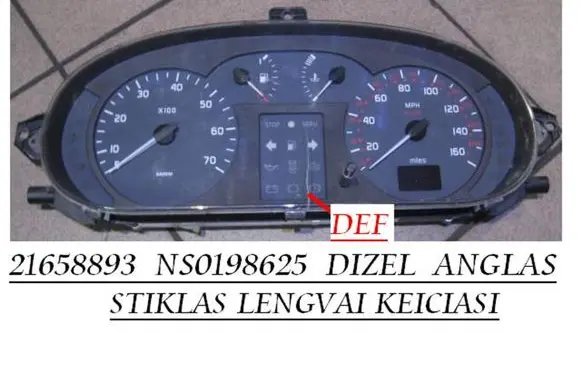 Renault Megane I Speedometer (instrument cluster) 21658893 NS0198625