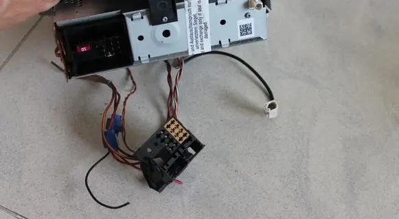 Volkswagen Touran I Sound system wiring loom 3B7035444 1K0035156B