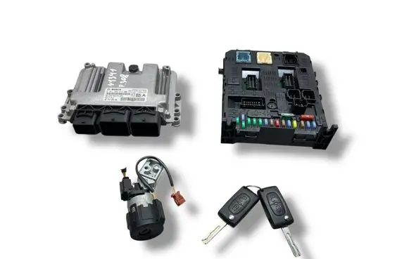 Peugeot 308 Engine ECU kit and lock set 9675495080 0261S06472 9666319180