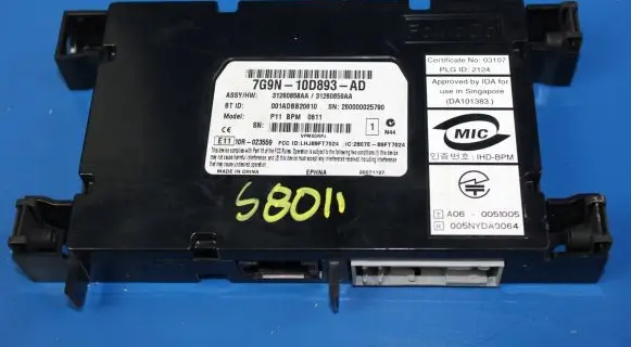 Volvo S80 Bluetooth control unit module 7G9N10D893AD