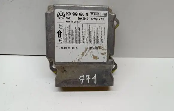 Volkswagen Golf Plus Airbag control unit/module 1K0909605N 5WK43413