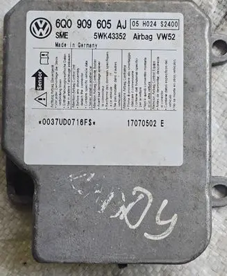 Volkswagen Caddy Airbag control unit/module 6Q0909605AJ 5WK43352 17070502E
