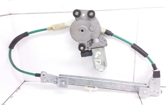 Rear door window regulator with motor