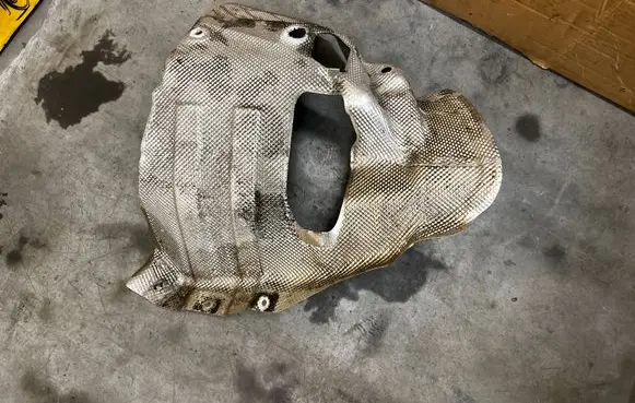 Porsche Panamera (970) Exhaust heat shield 97050455804