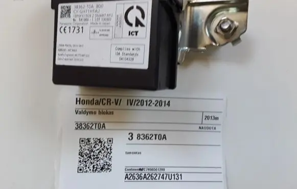 Honda CR-V Other control units/modules 38362T0A