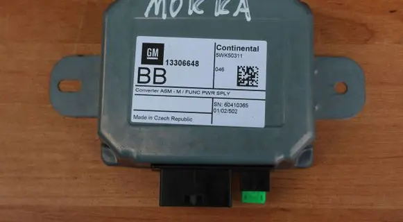 Opel Mokka GPS navigation control unit/module 13306648 60410365 5WK50311