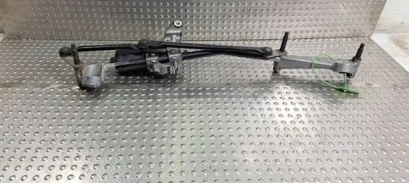 Front wiper linkage and motor