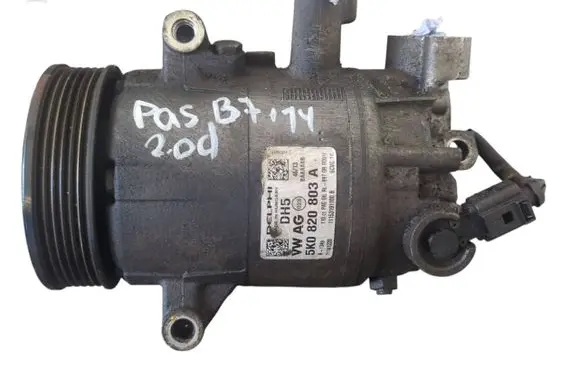 Volkswagen PASSAT B7 Air conditioning (A/C) compressor (pump) 5K0820803A 11153191100 01141228