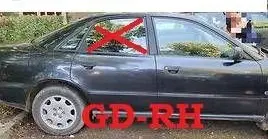 Audi A4 S4 B5 8D Rear door window glass 43R001190