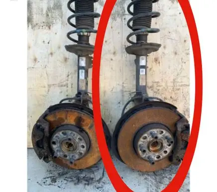 Volkswagen Golf VII Front shock absorber with coil spring 5Q0412014MF