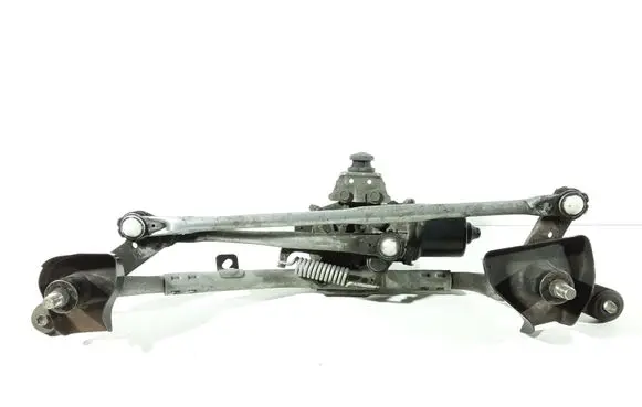 Front wiper linkage and motor