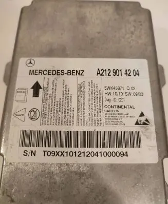 Mercedes-Benz E W212 Airbag control unit/module 5WK43871 A2129014204
