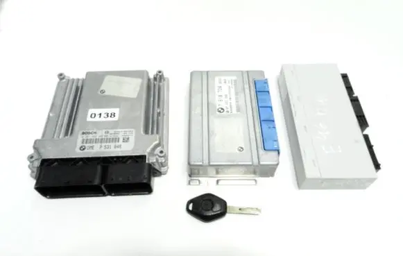 BMW 3 E46 Engine ECU kit and lock set 7531848 6944842 0261208388