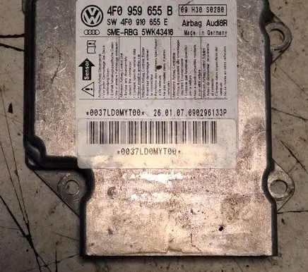 Audi A6 S6 C6 4F Airbag control unit/module 4F0959655B 5WK43416 4F0910655E