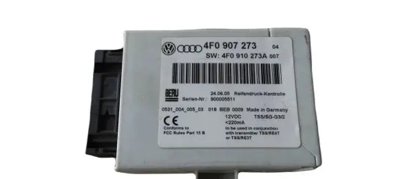 Audi A6 S6 C6 4F Tire pressure control unit 4F0907273
