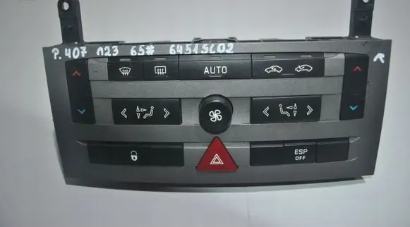 Peugeot 407 Climate control unit 6451SC02