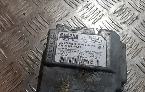 Peugeot 407 Airbag control unit/module 603726100 9662643980