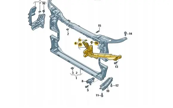 Audi Q5 SQ5 Headlight/headlamp mounting bracket 80A805607B