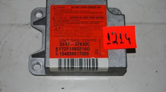 Mazda 626 Airbag control unit/module F72F14B321AD GE4T57K30C