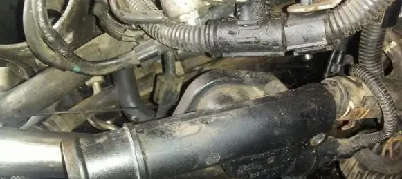 Volkswagen Golf V Engine coolant pipe/hose 038121132G