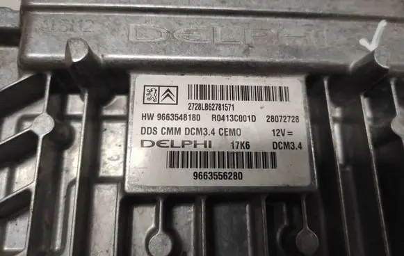 Peugeot 407 Engine control unit/module 2728LB627815781 HW9663548180 R0413C001D