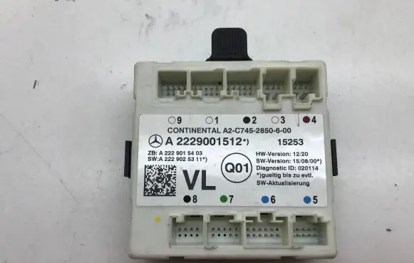 Mercedes-Benz S W222 Door control unit/module A2229001512 A2229015403