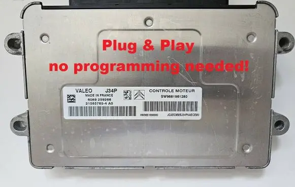 Citroen C2 Engine control unit/module 9661961280 9651696680 SW9661961280