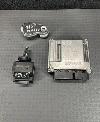 Mercedes-Benz CLK A209 C209 Engine ECU kit and lock set A6461505091 6461505091