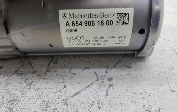Mercedes-Benz C W205 Starter motor A6549061600 0001174630