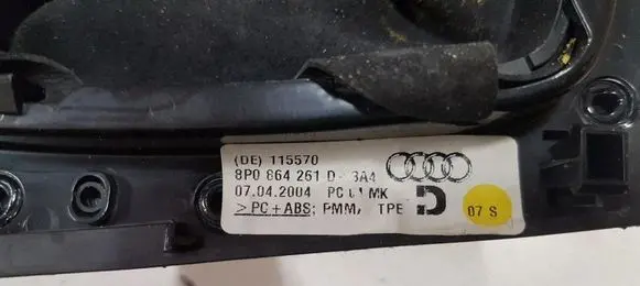 Audi A3 S3 8P Gear lever shifter trim leather/knob 8P0864261D