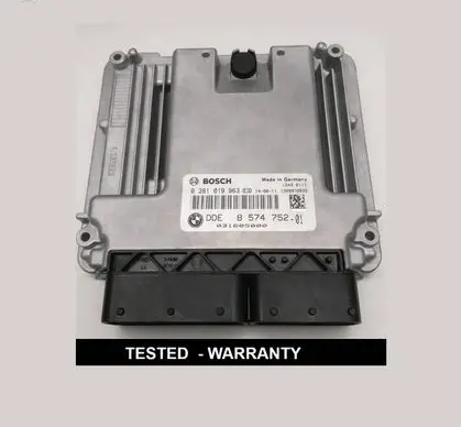 BMW 3 F30 F35 F31 Engine control unit/module 0281019963 DDE8574752 8574752