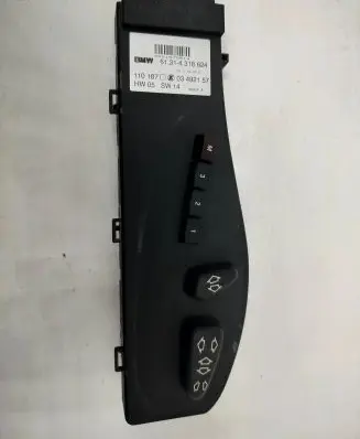 BMW 7 E65 E66 Seat control switch 61314318624 110187 03492157