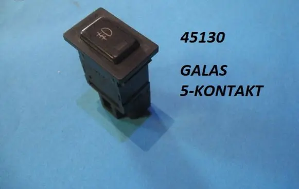 Fog light switch