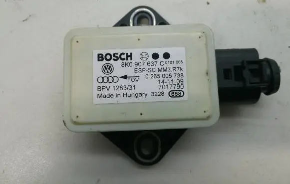 Audi A5 Sportback 8TA ESP acceleration yaw rate sensor 8K0907637C