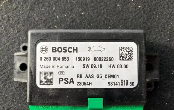 Peugeot 308 Parking PDC control unit/module 9814151980 0263004853 00022260