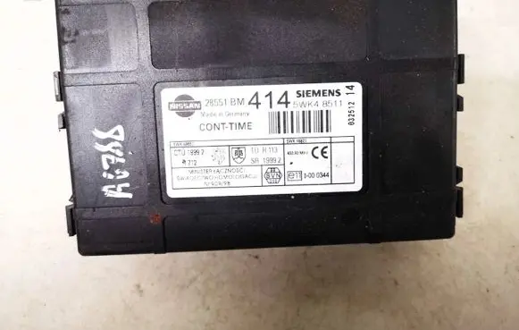 Nissan Almera N16 Comfort/convenience module 28551bm414 5wk48511