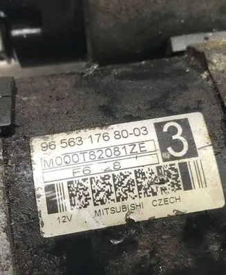 Peugeot 407 Starter motor 9656317680 M000T82081ZE