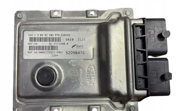 Fiat 500 Engine control unit/module 52098476 9GFD4