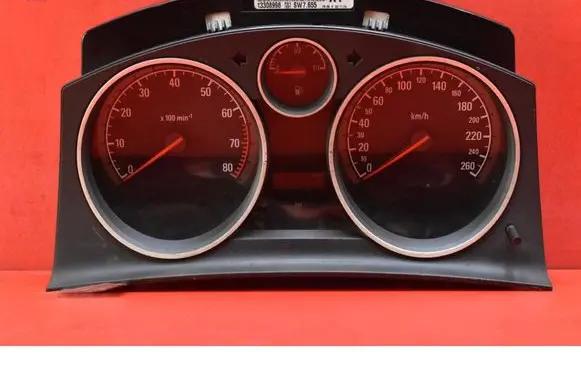 Opel Astra H Speedometer (instrument cluster) 13308998
