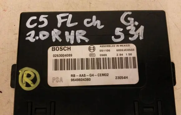 Citroen C5 Parking PDC control unit/module 9649604380 0263004089 23054H