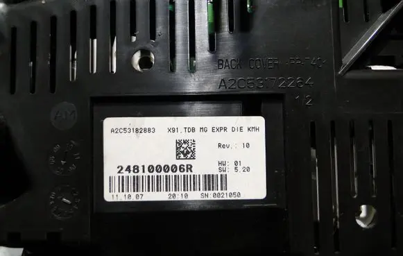 Renault Laguna III Speedometer (instrument cluster) A2C53182883 248100006R