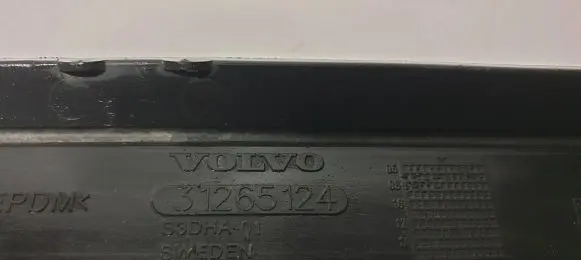 Volvo S80 Bottom radiator support slam panel 31265124