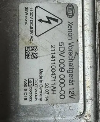 BMW 5 E60 E61 Headlight ballast module Xenon 5DV00900-00