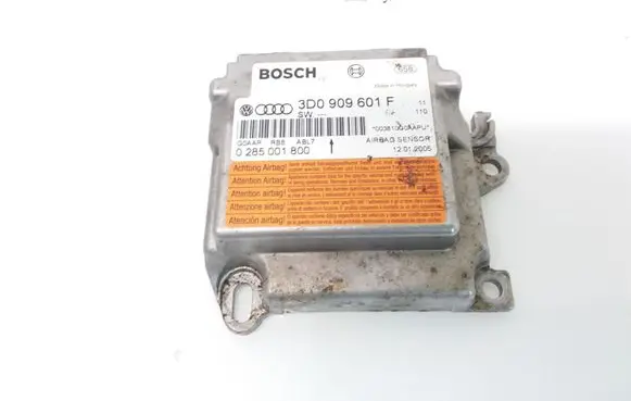 Volkswagen Touareg I Airbag control unit/module 3D0909601F 0285001800