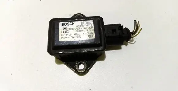 Audi A8 S8 D3 4E ESP acceleration yaw rate sensor 8E0907637A 0265005245