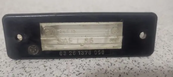 BMW 5 E34 Number plate light 63261378056