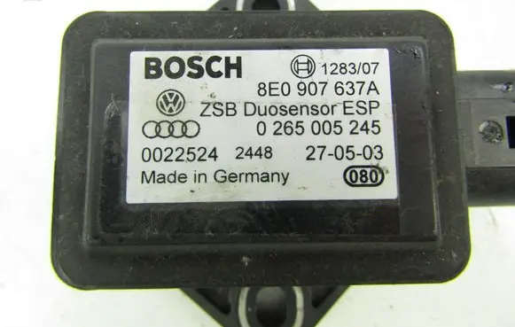 Audi A4 S4 B6 8E 8H ESP acceleration yaw rate sensor 8E0907637A