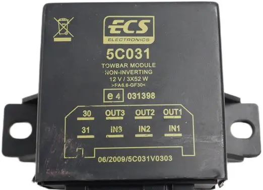 Honda Accord Tow bar trailer control unit/module 5C031 E4031398 12V3352W